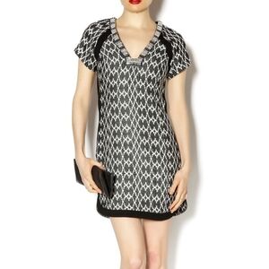TWELFTH Street by Cynthia Vincent Houndstooth Cocktail Dress